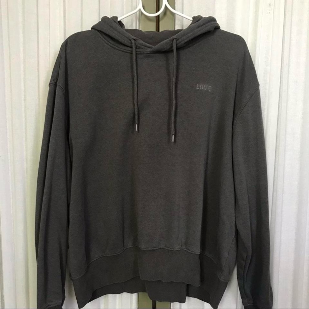 grey hoodie